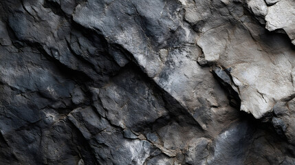 Abstract dark grey rock surface texture background showing fractured stone details, excellent for website banners, fashion, and advertisement designs.
