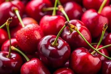 Close-up shot of cherries