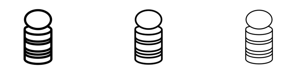 Tin can icons. modern minimalist symbol outline vector flat style