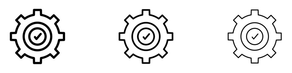 Optimization icons. modern minimalist symbol outline vector flat style