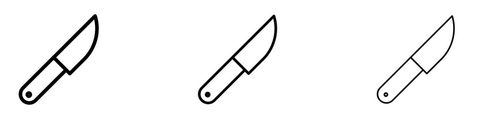 Knife icons. modern minimalist symbol outline vector flat style