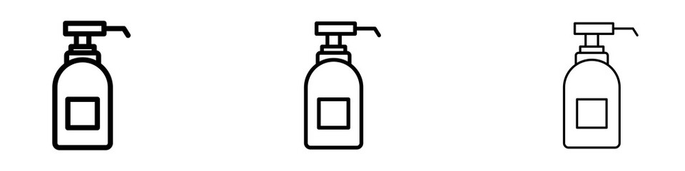 Body Soap icons. modern minimalist symbol outline vector flat style