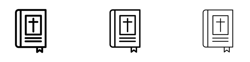 Bible icons. modern minimalist symbol outline vector flat style