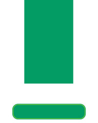 green box with Holder for promotional poster