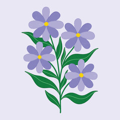 AESTHETIC BLOOMING FLOWER DIGITAL ILLUSTRATION