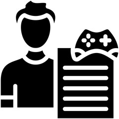 Game Script Writer Male Icon