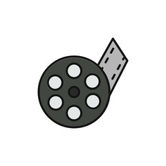 Film Reel Icon for Cinematic Nostalgia.