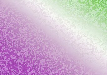 Fototapeta premium Abstract Purple Green White Gradient Floral Texture Background