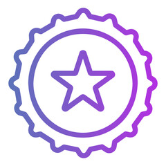bottle cap Gradient icon