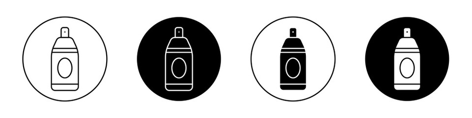 Spray can flat illustration of vector icon on white background.
