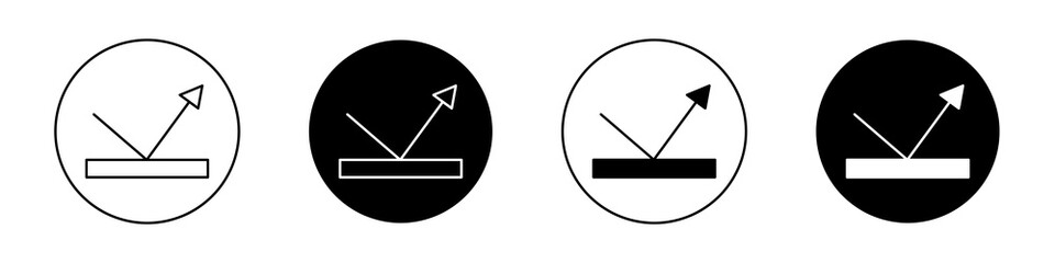 Reflect flat illustration of vector icon on white background.