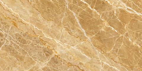 Fototapeta premium Warm hazel tones dominate this slab, accented with thin white and gold fractures, reflecting both classic luxury and understated earthy charm