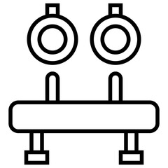 Gymnastic horse icon