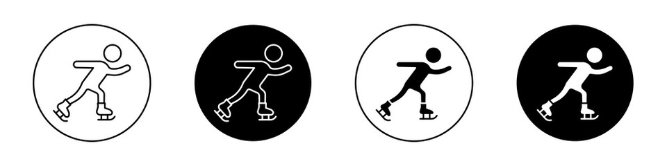 Ice skate flat illustration of vector icon on white background. © Vince