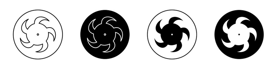 Hurricane flat illustration of vector icon on white background.
