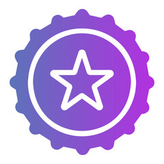 bottle cap Gradient icon