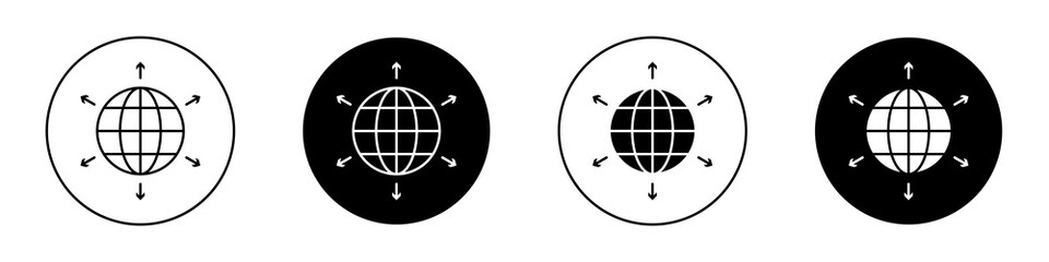 External world flat illustration of vector icon on white background.