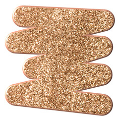 Golden zig zag