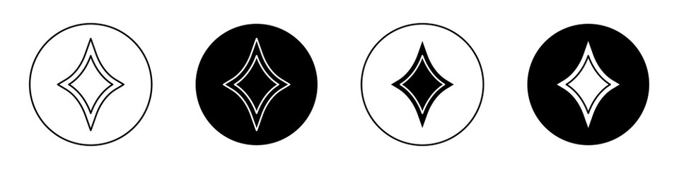 Fototapeta premium Card-diamond flat illustration of vector icon on white background.