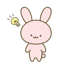 ひらめくこうさぎ