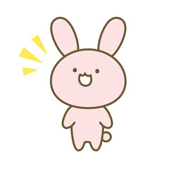 ひらめくこうさぎ