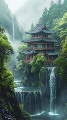 Peaceful forest retreat in japan high resolution picture