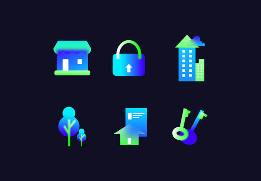 Real Estate Business Icon Collection