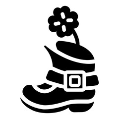leprechaun shoe Solid icon