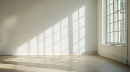 Bright living space with minimalist furniture and natural light / Serene simplicity in modern home design