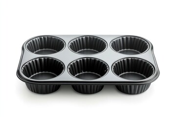 mini muffin tin isolate on white background