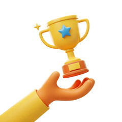 gold trophy cup