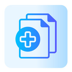 Fototapeta premium add gradient icon