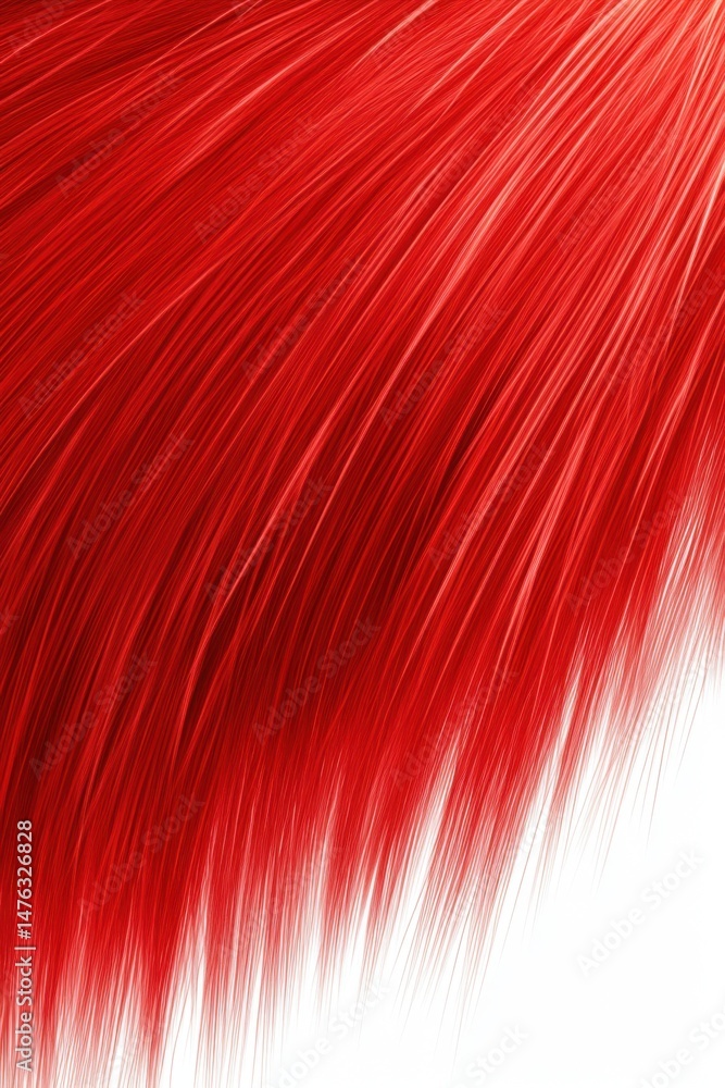 Poster abstract red lines flowing on white background close up graphic design element bright vivid color ar
