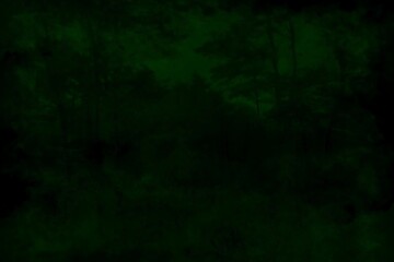 Black green grunge background. Dark dirty texture. Rough green background with copy space for design. Web banner.