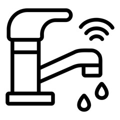 water tap Line Icon
