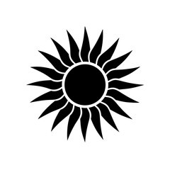sun bright summer icon vector illustration