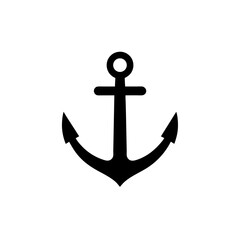 anchor marine icon vector illustration