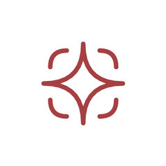 Sparkle Cross Icon for Clean UI Elements, Visual Effects, and Polished Designs