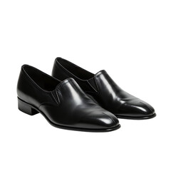 Elegant Black Leather Loafers: Men's Formal Slip On Shoes