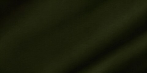 Brown green cloth. Gradient. Olive colors. Dark shade. Abstract background for design. Creases in fabric. Drape.