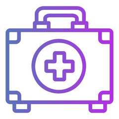 first aid kit Gradient icon