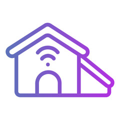smart house Gradient icon
