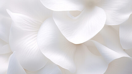 Macro photo of white flower petals with edge details, ideal for decoration, background, or greeting cards.

