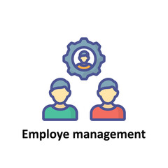 Employe management Vector icon which can easily modify or edit