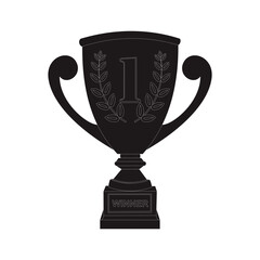olympic championship trophy silhouette