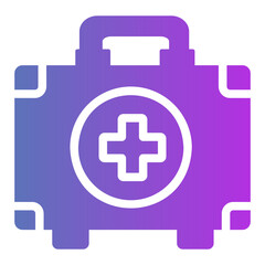 Obraz premium first aid kit Gradient icon