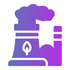 power plant Gradient icon