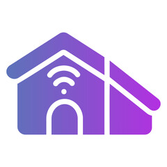 smart house Gradient icon