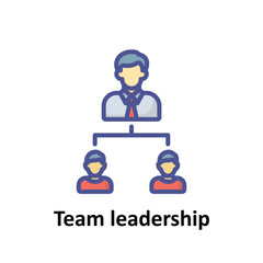 Team leadership Vector icon which can easily modify or edit