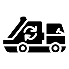 garbage truck Solid icon